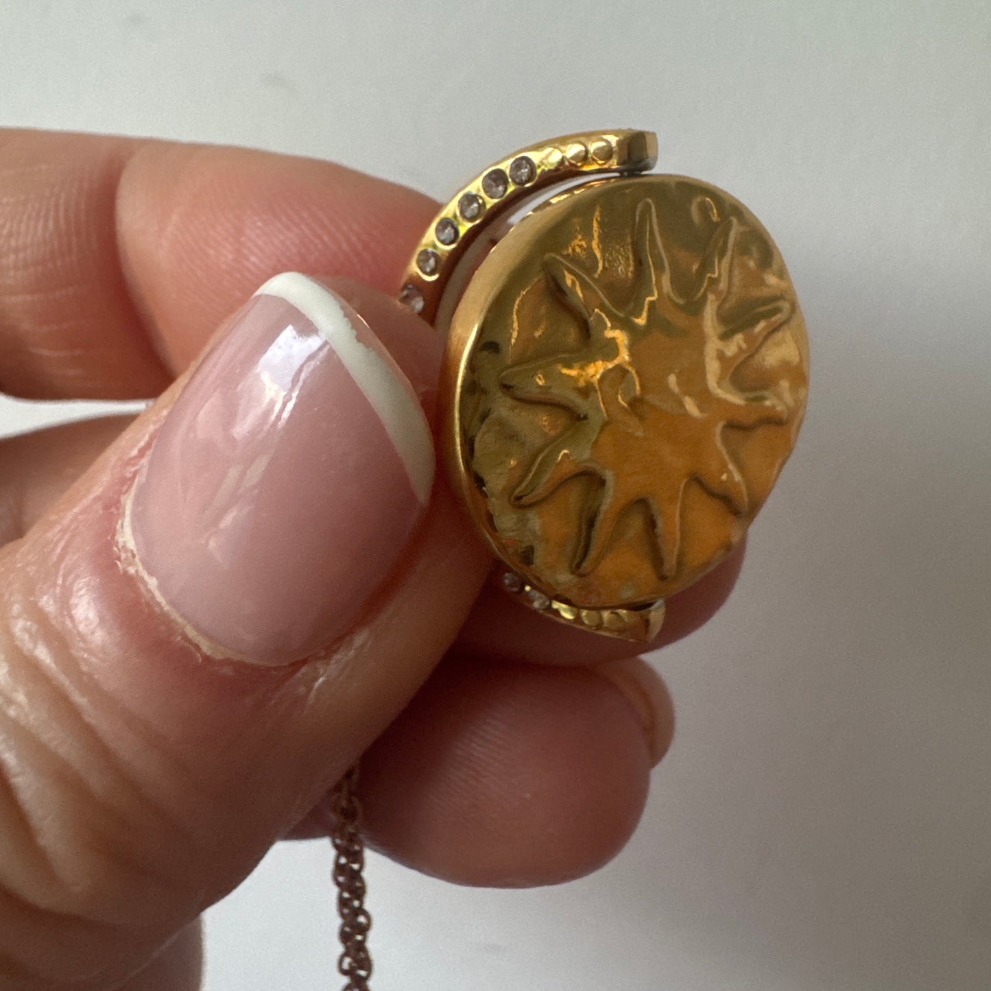 Solstice Gold Necklace - With Spinner