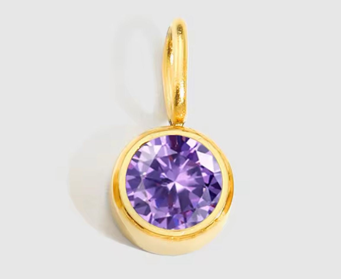 Crystal Birthstone Charms – Gold ( 2 WK DELIVERY )