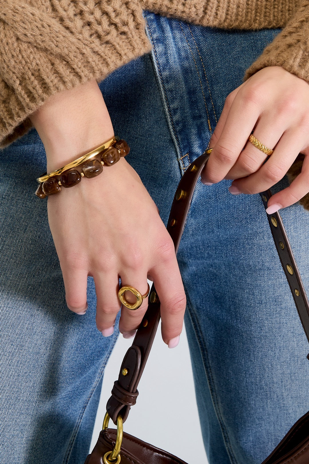 Super Chunky Round Beaded Bracelet - Leopard ( CAN BE PERSONALISED )