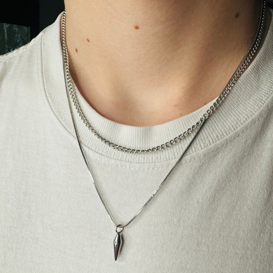 Double Spike Necklace
