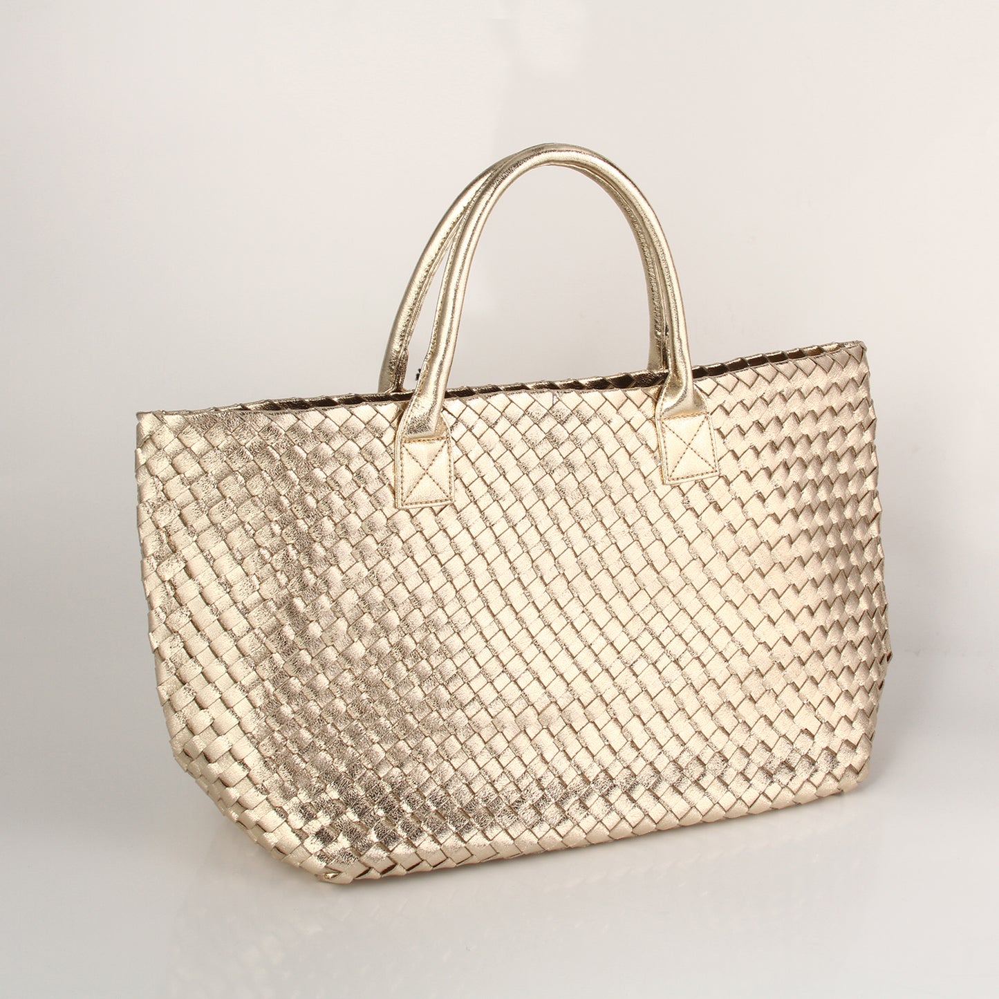 The Weavey Tote - Gold