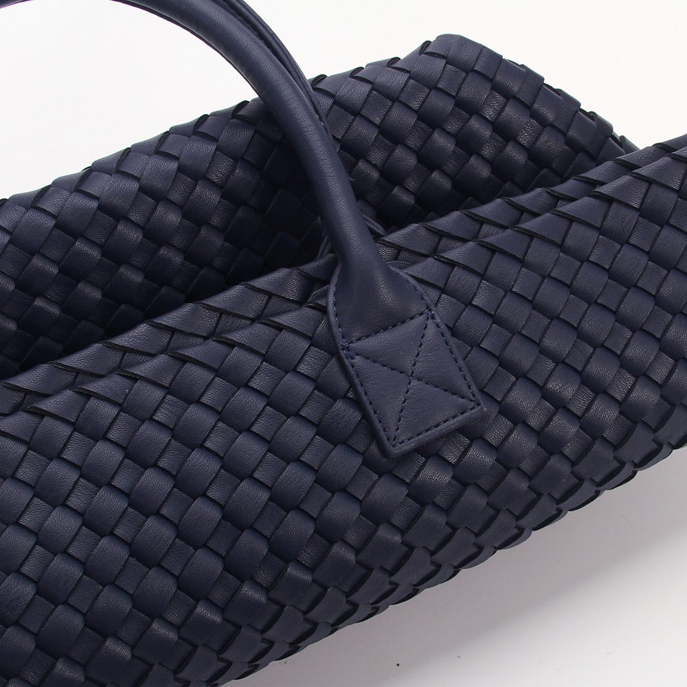 The Weavey Tote - NAVY