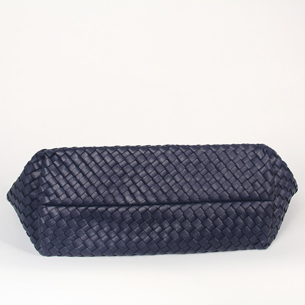 The Weavey Tote - NAVY