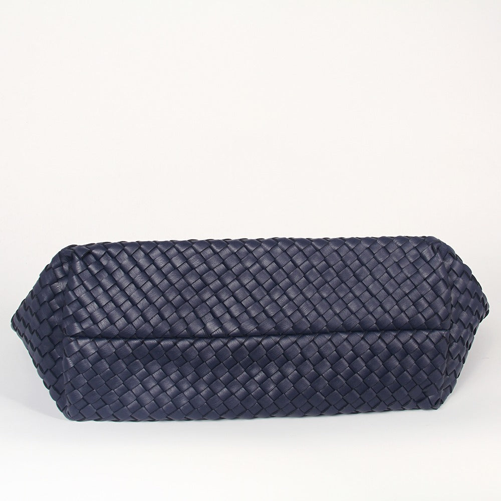 The Weavey Tote - Navy