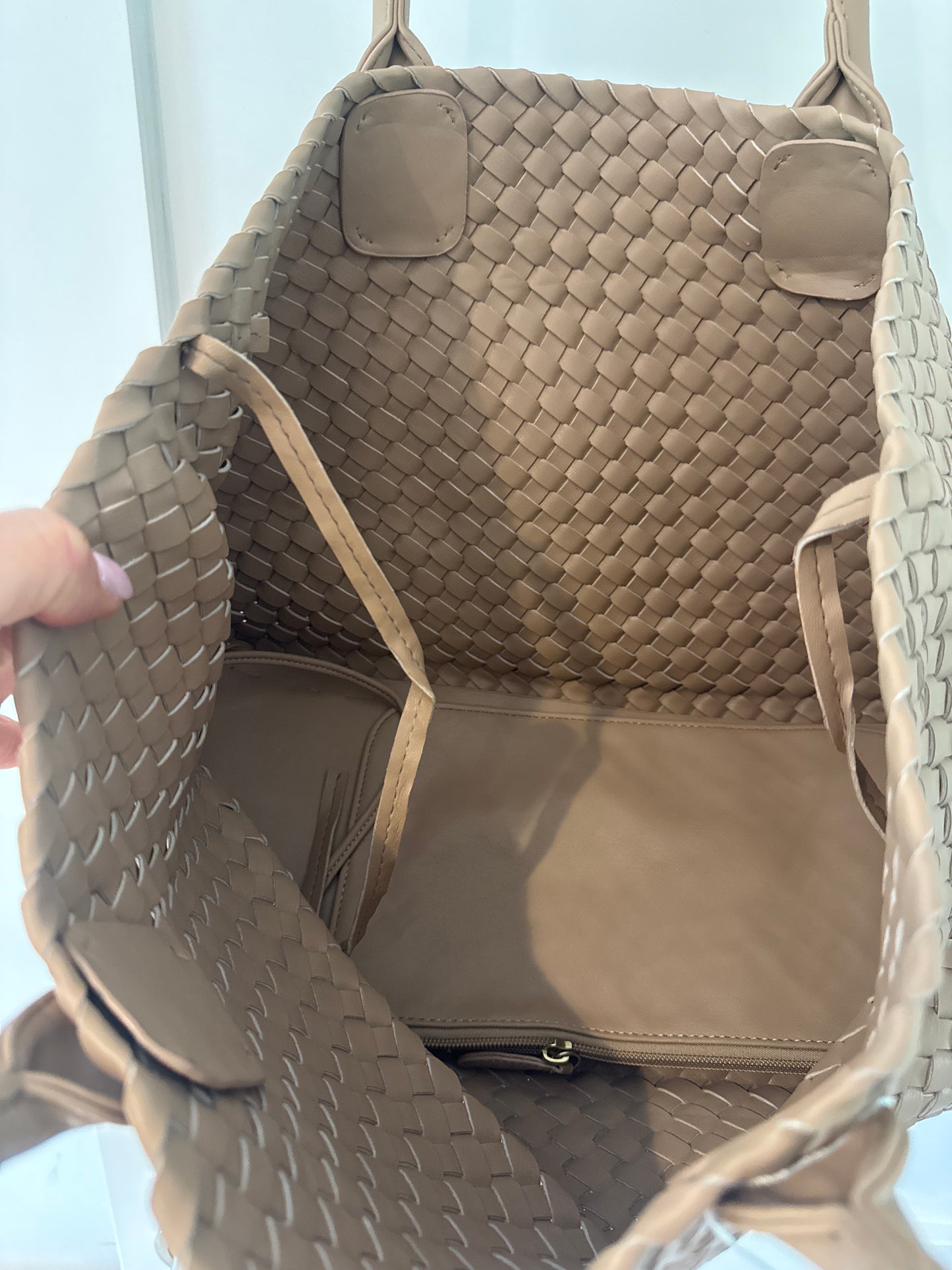 The Weavey Tote - Latte