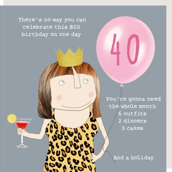 40 Bday Card