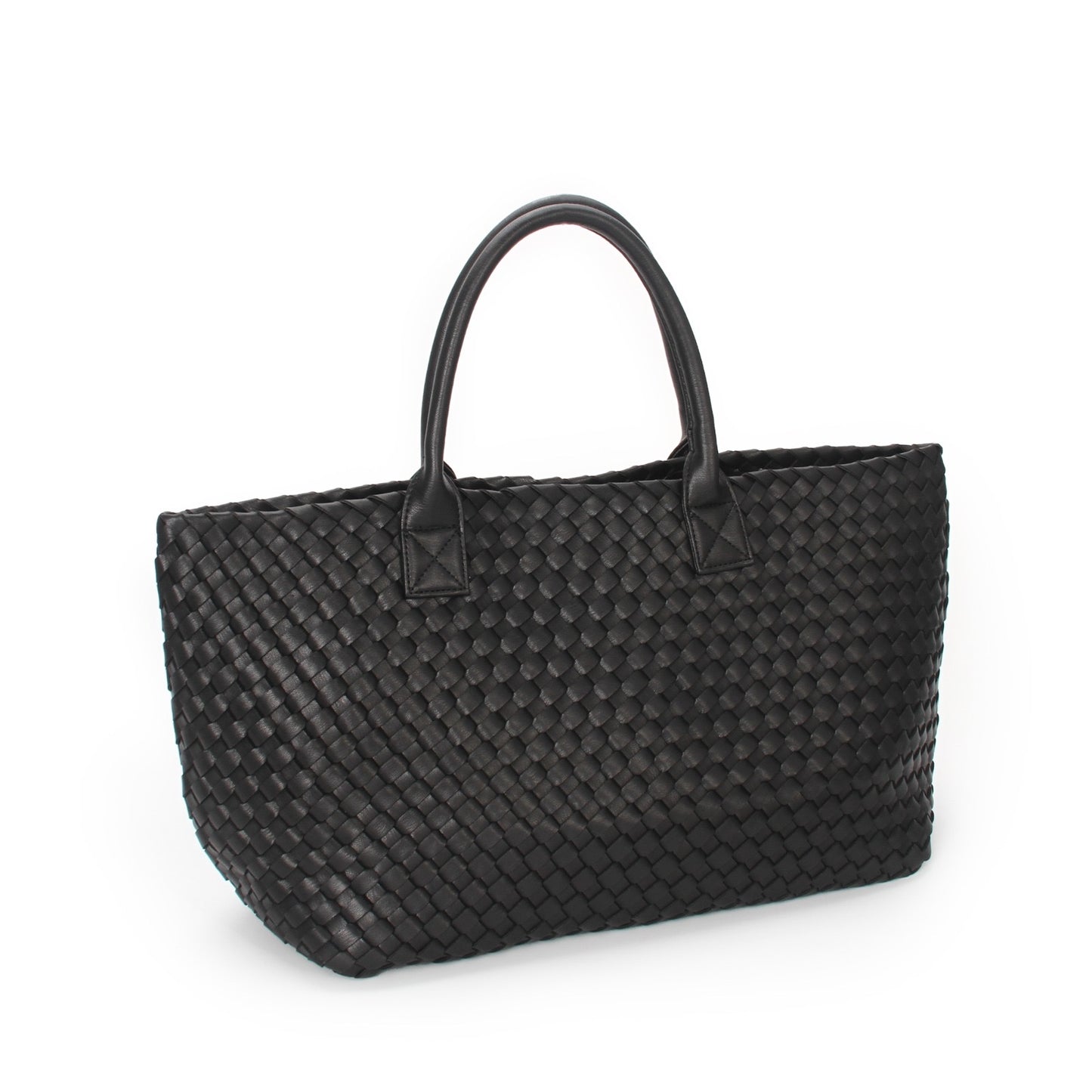 The Weavey Tote - BLACK