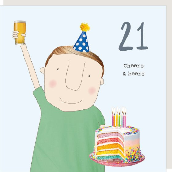 Boy 21 Beers Card