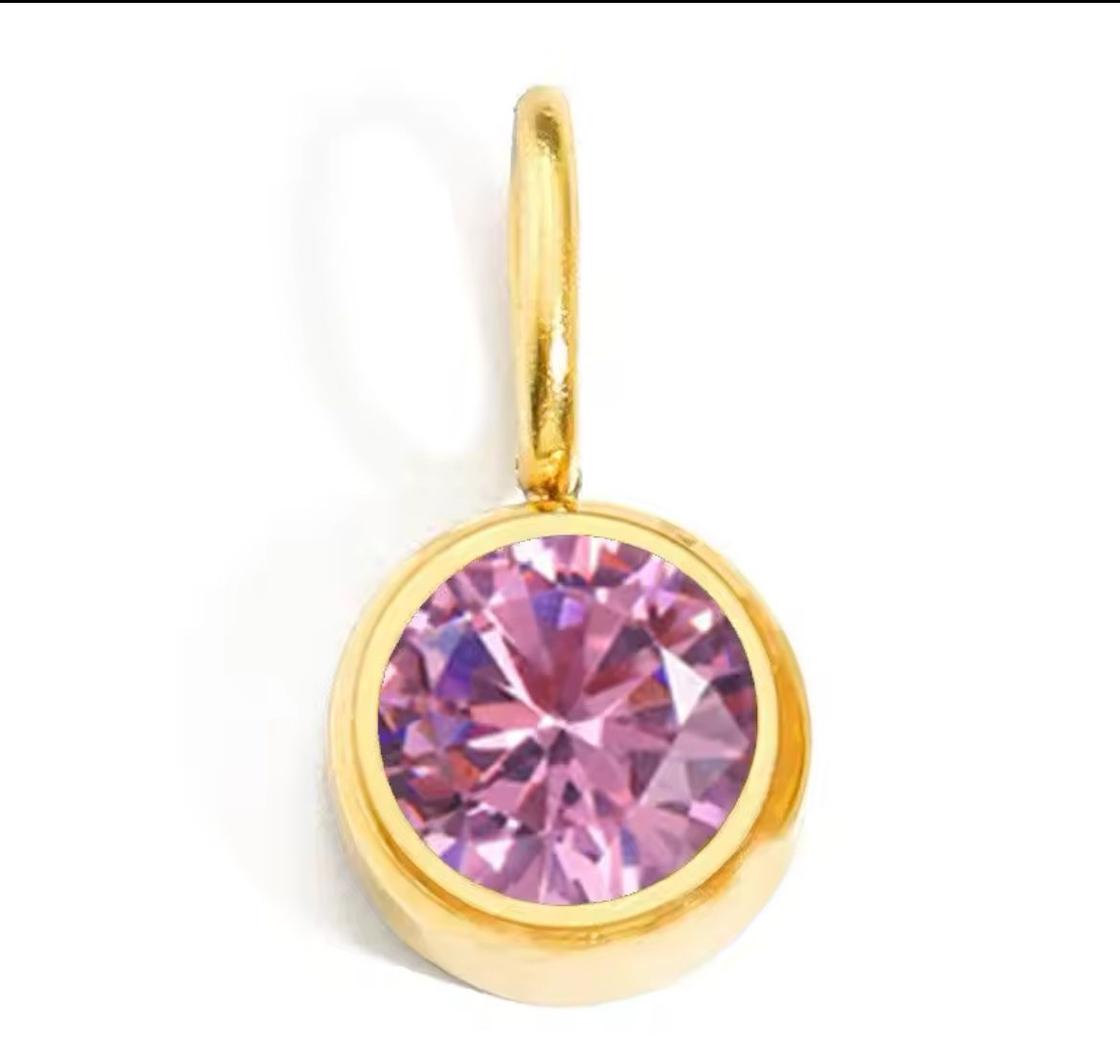 Crystal Birthstone Charms – Gold ( 2 WK DELIVERY )