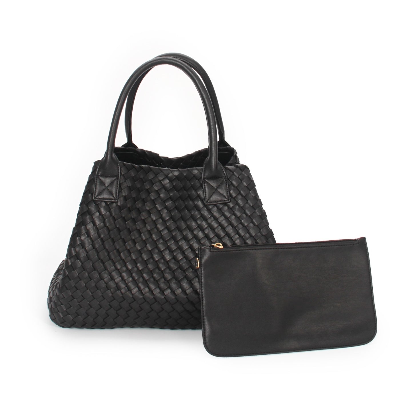 The Weavey Tote - BLACK