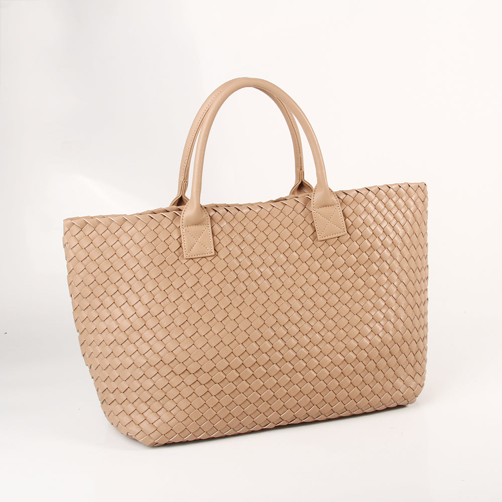 The Weavey Tote - Biscuit