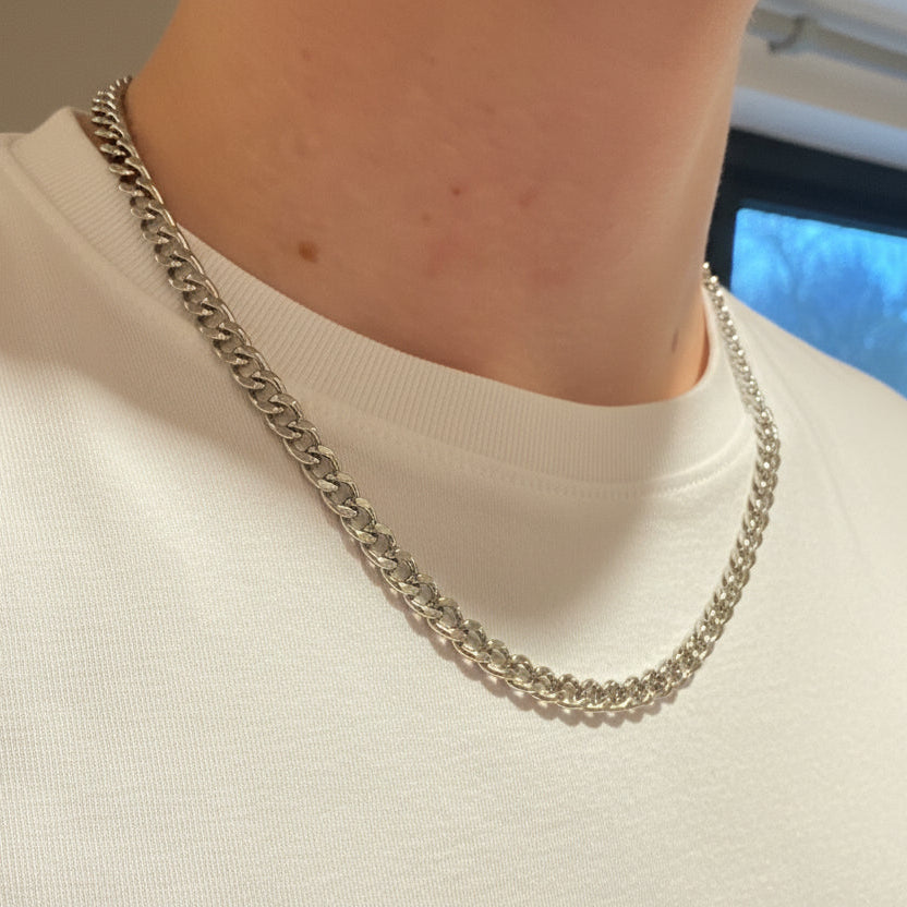 Sam Extra Chunky Chain Necklace - Silver
