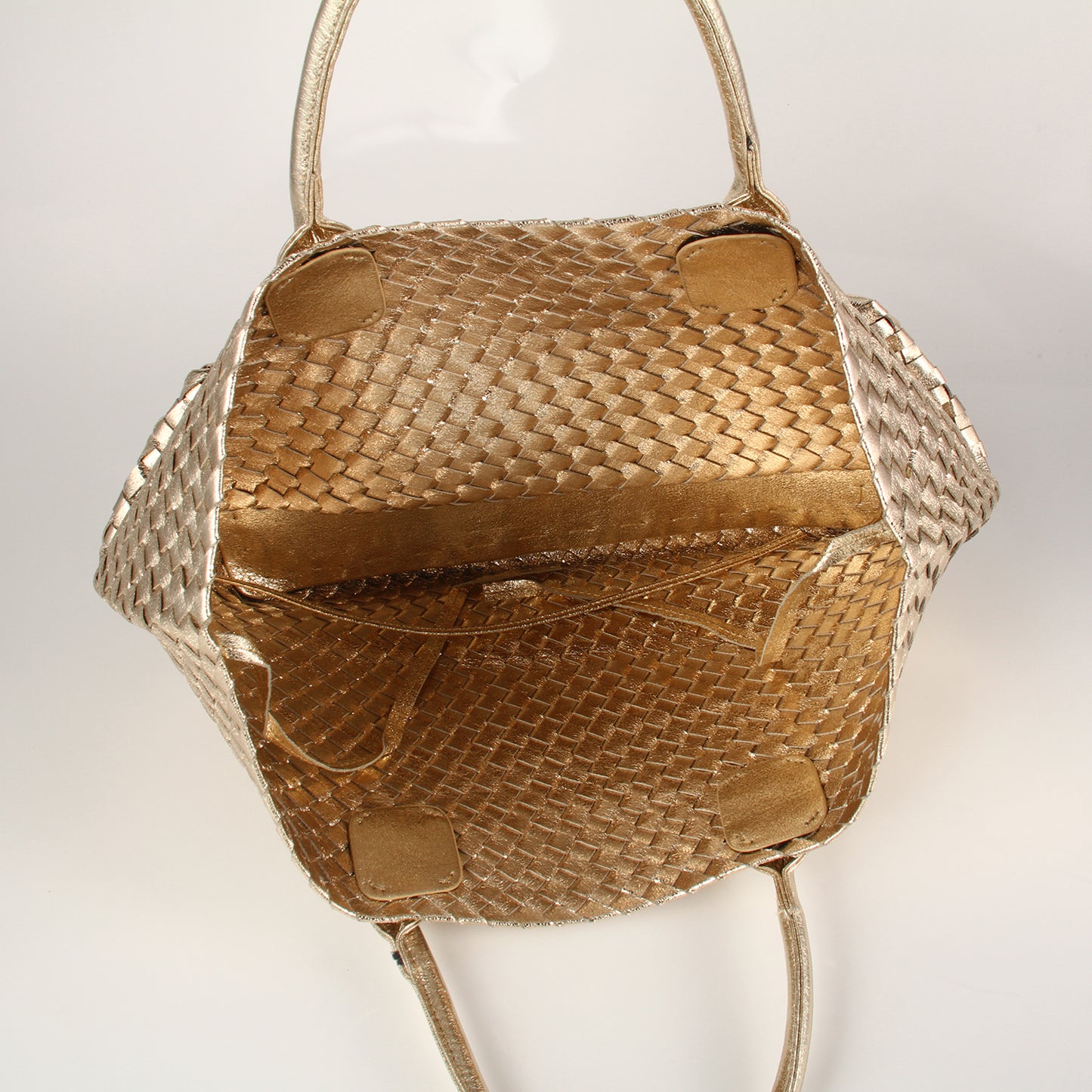The Weavey Tote - Gold