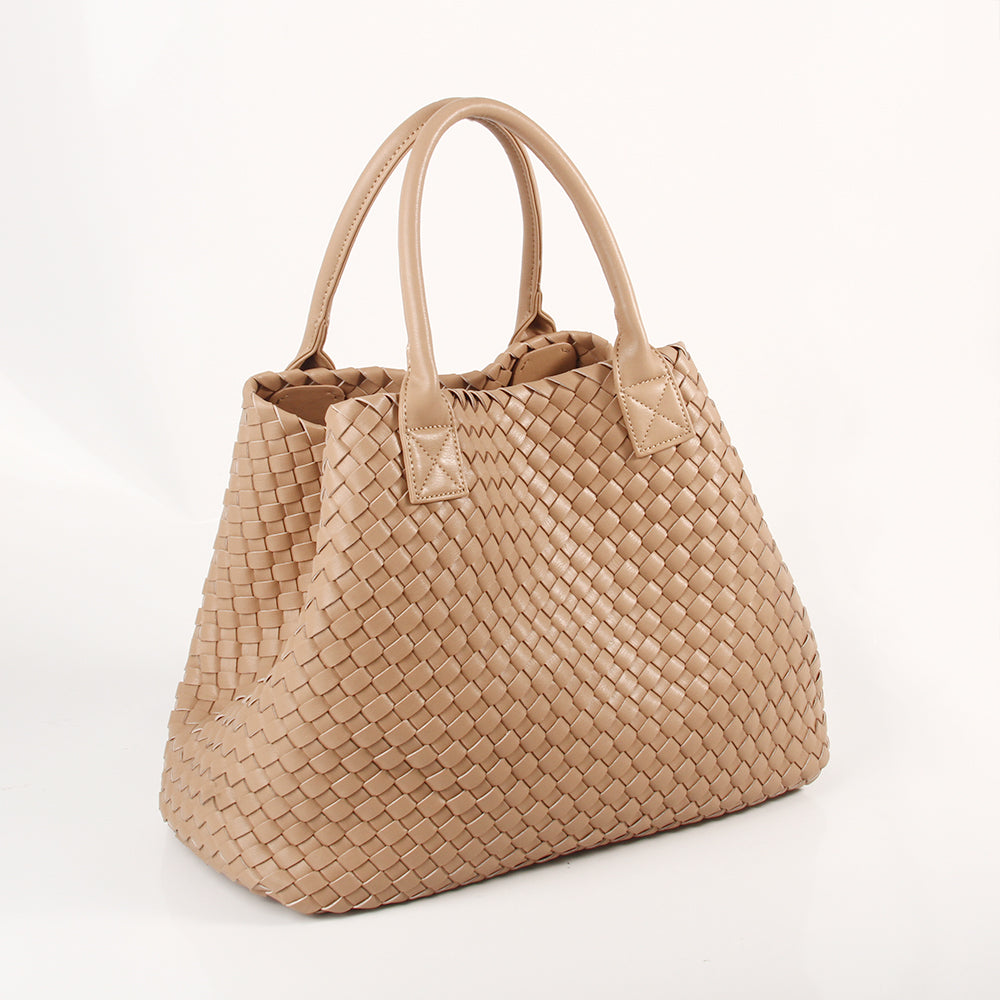 The Weavey Tote - Biscuit