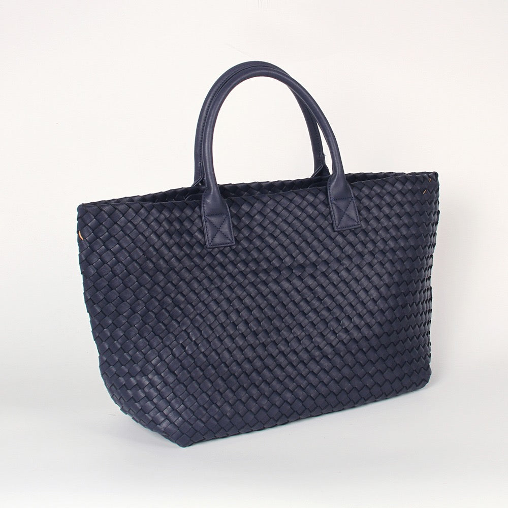 The Weavey Tote - Navy