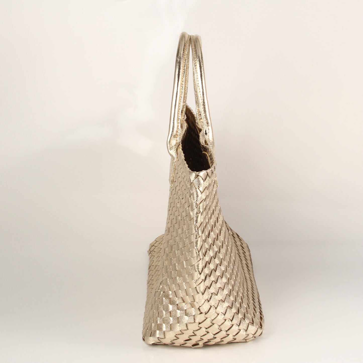The Weavey Tote - Gold
