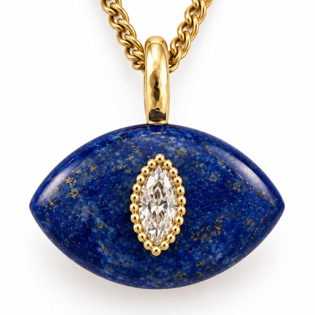 Lapis Lazuli Necklace - Gold