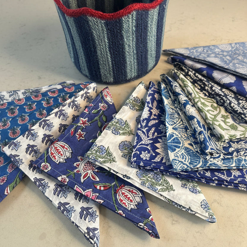 Blue Skies Napkin Sets - BLUE