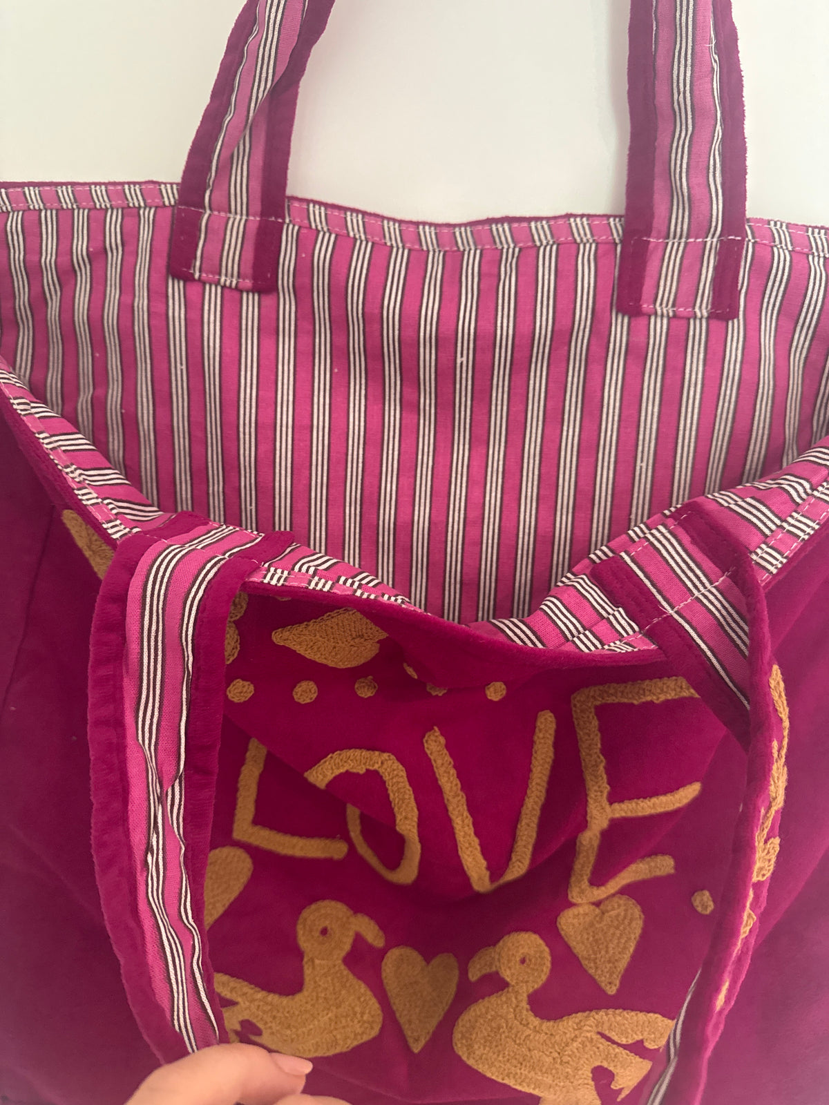 LOVE Tote Bag - Pink