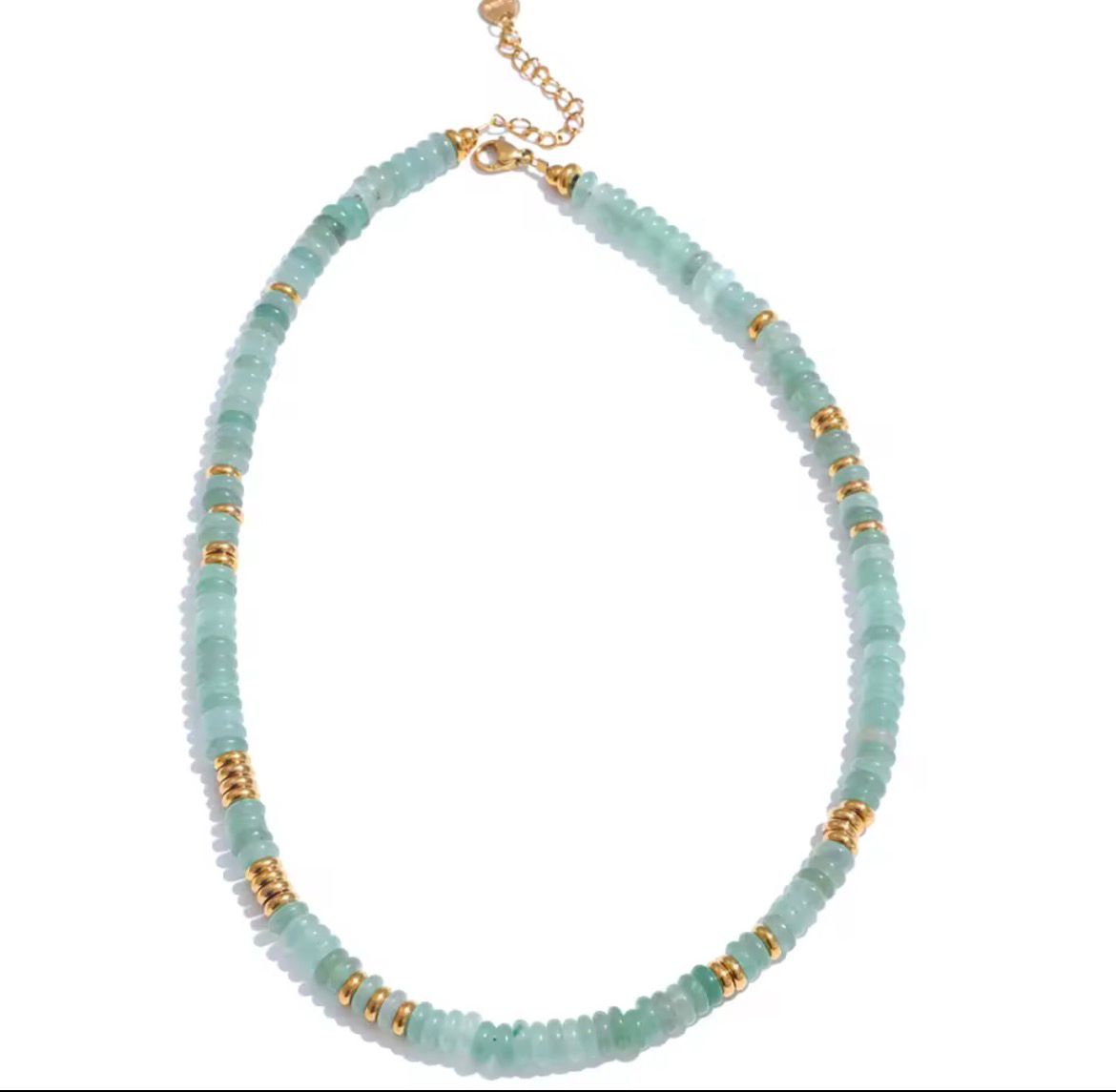 Very Special Summer Beaded Necklace - Aqua 1 week lead time (Copy)
