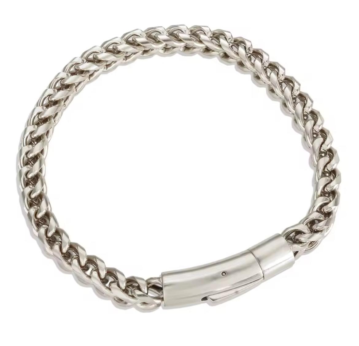 Silver Rope Boys Bracelet