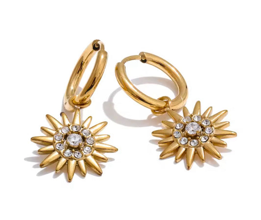 Autumn Sparkle Earrings - Gold