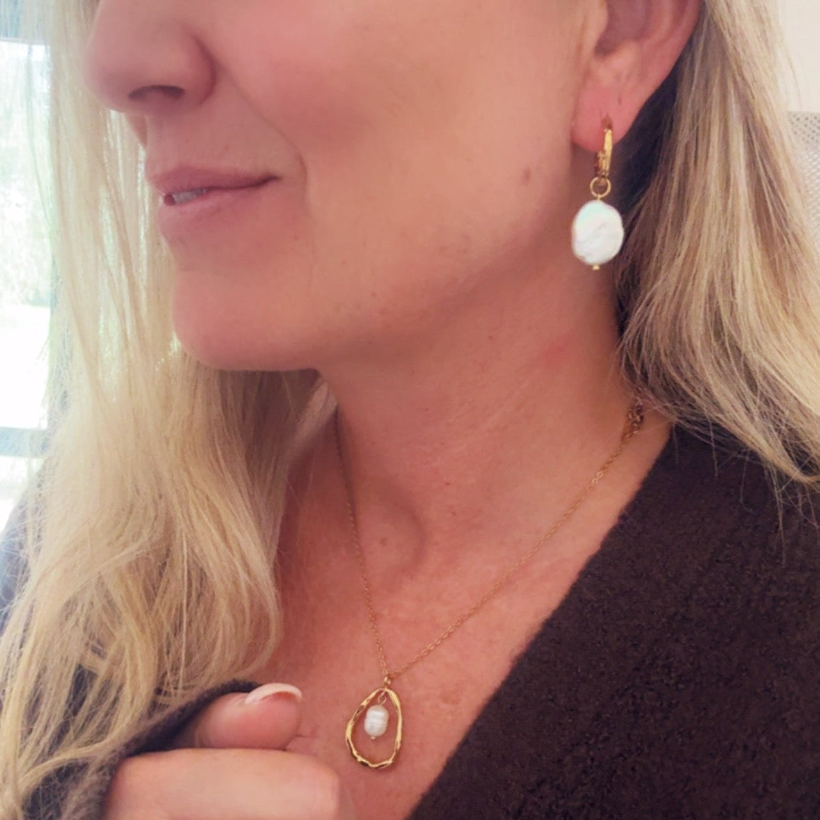 Pearl Hoops