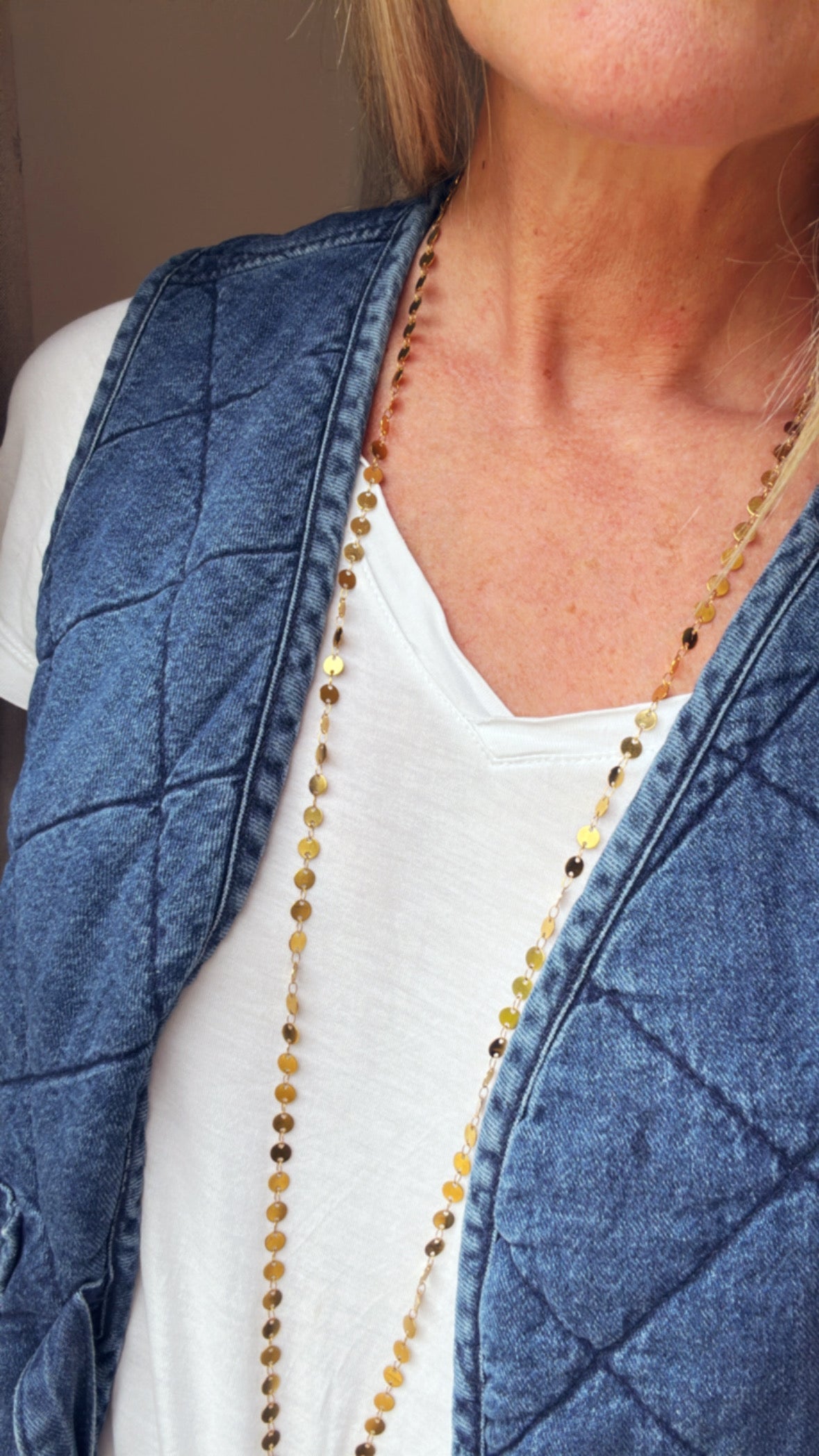 A Million Little Discs Necklace - Gold ( Order will be sent out week of 22nd Sept )