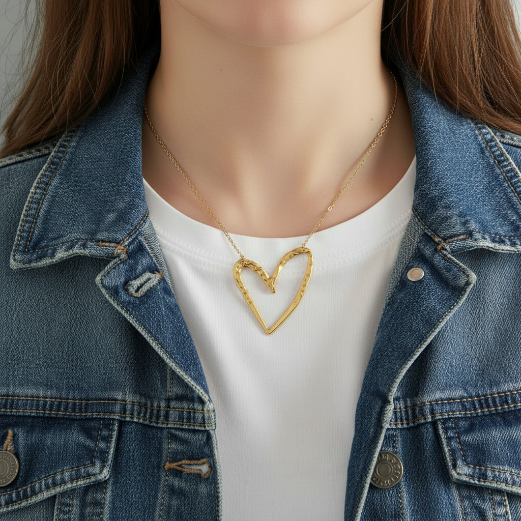 Heart Necklace - Silver