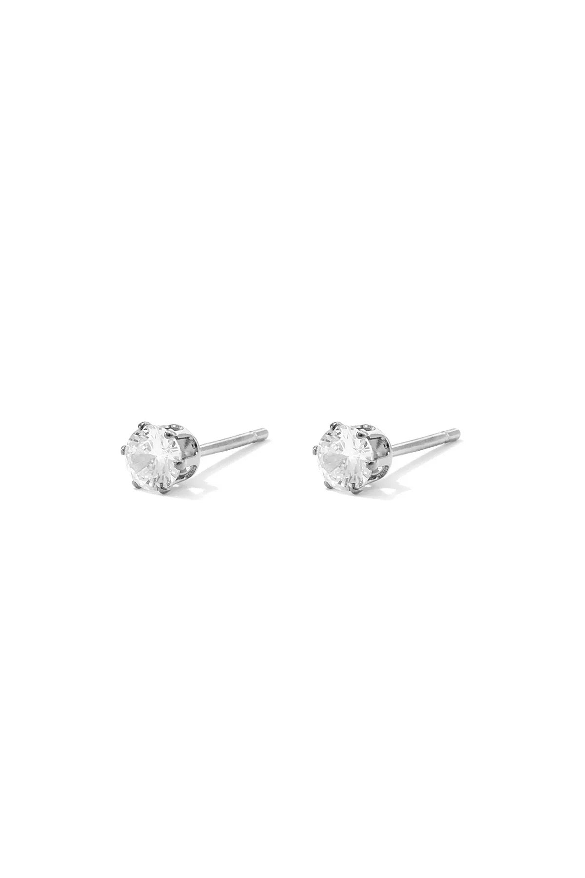 Zircon Studs - Silver