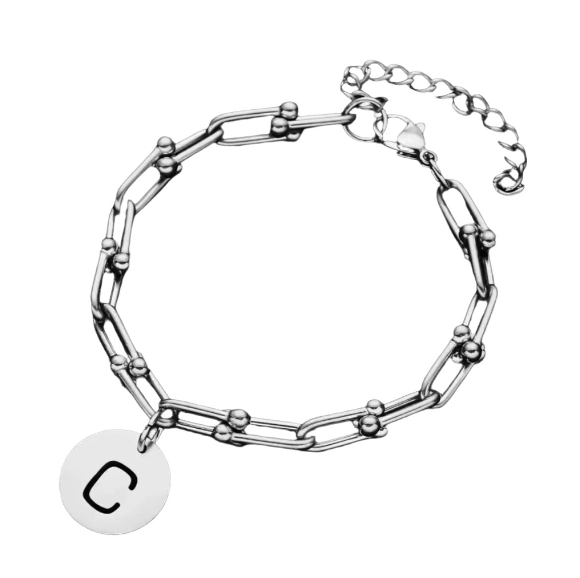 Autumn Initial Bracelet - Silver ( Delivery 2 weeks )