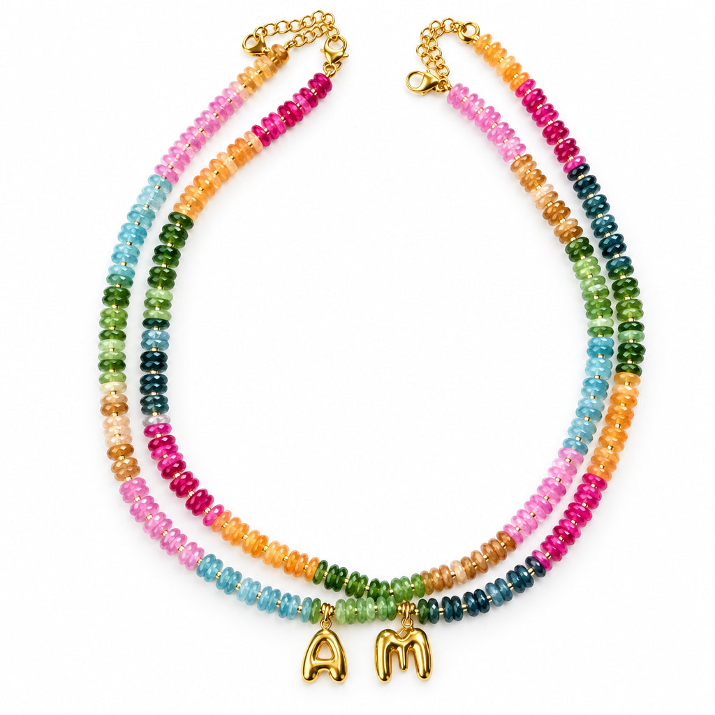 October Alphabet Beaded Necklace - A to Z (10-14 days delivery)