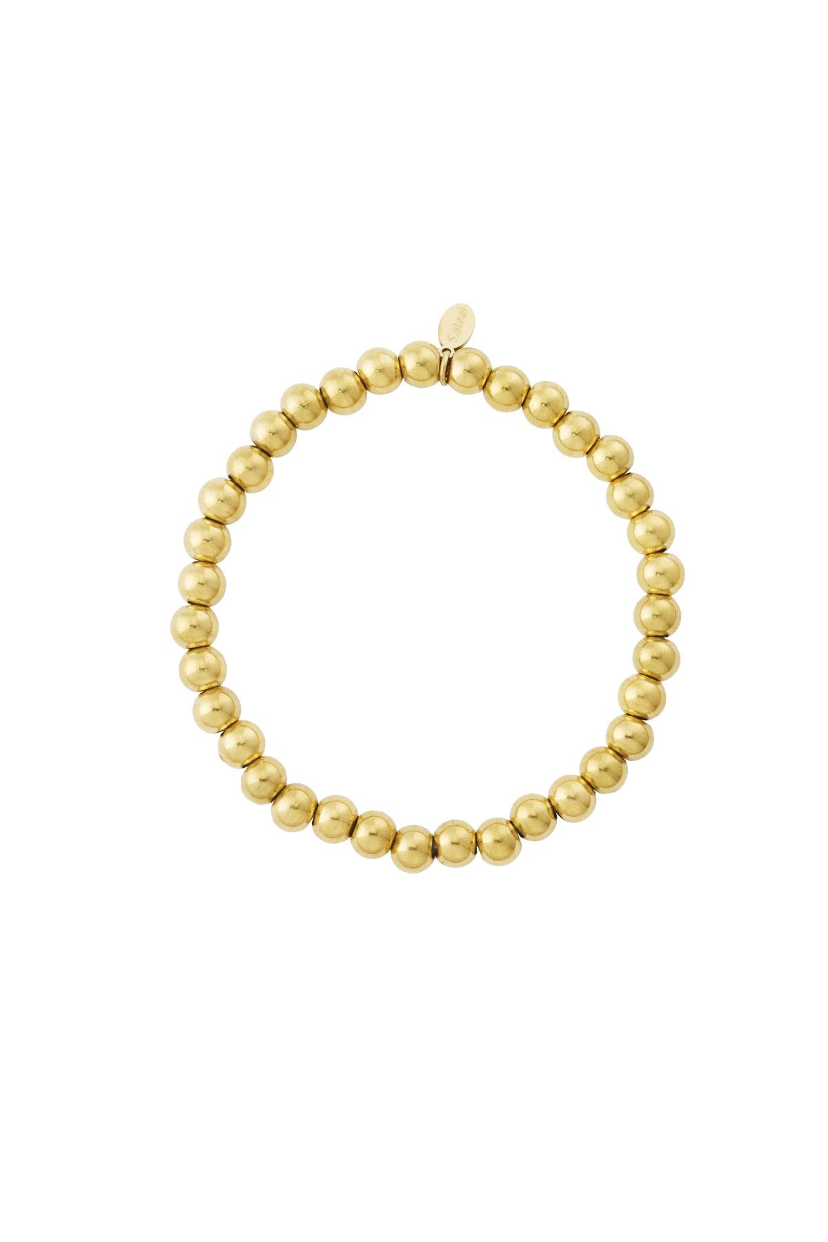 Solid Bead Bracelet - Gold