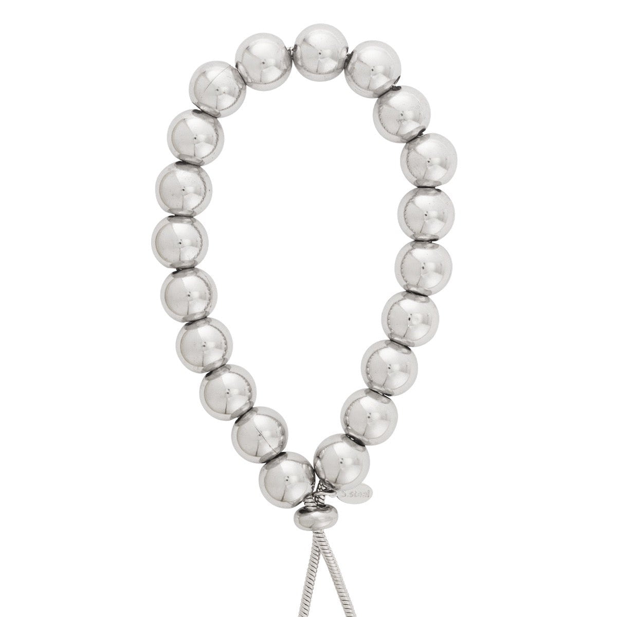 Hollow Bead Bracelet - Silver