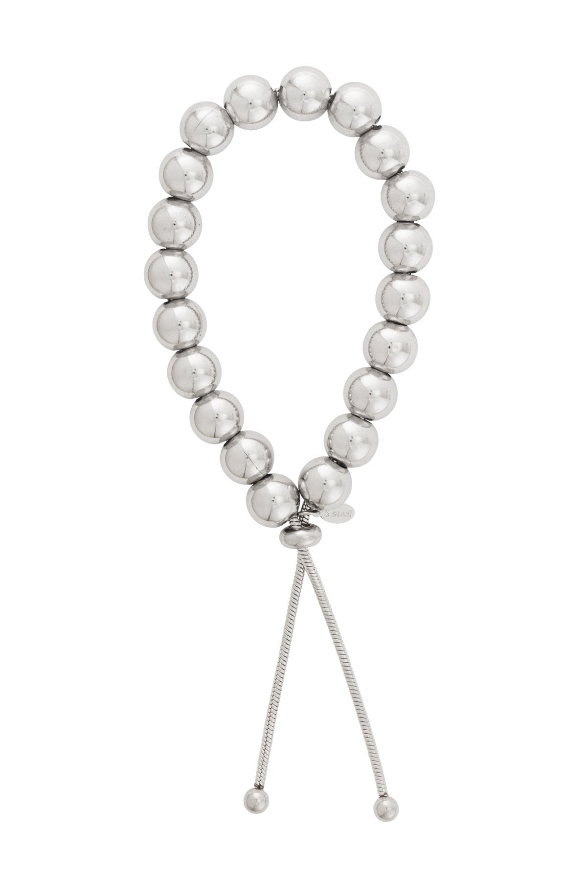 Hollow Bead Bracelet - Silver