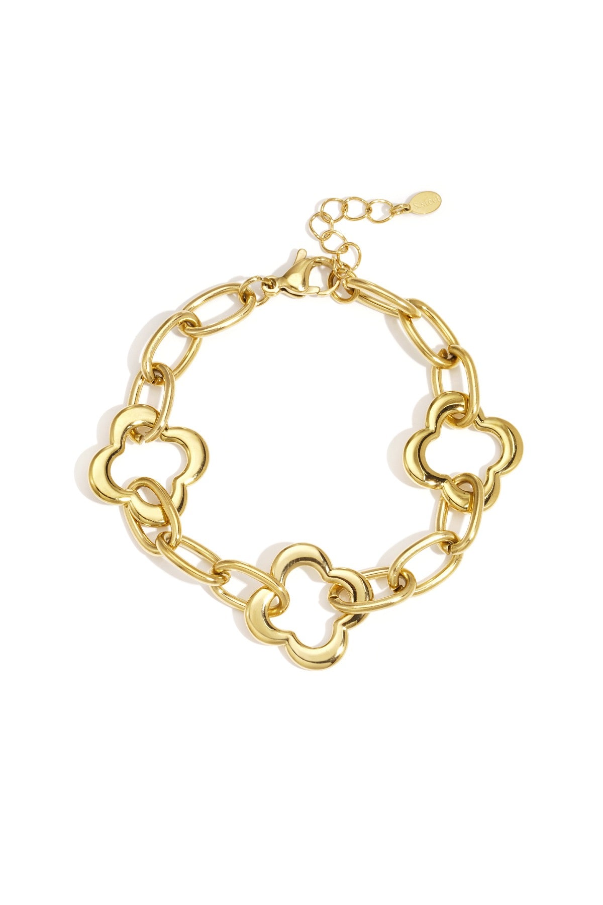 Clover Link Bracelet - Gold
