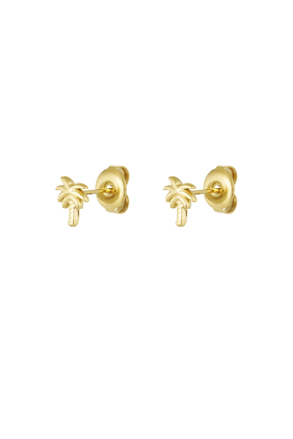 Palm Tree Studs - Gold