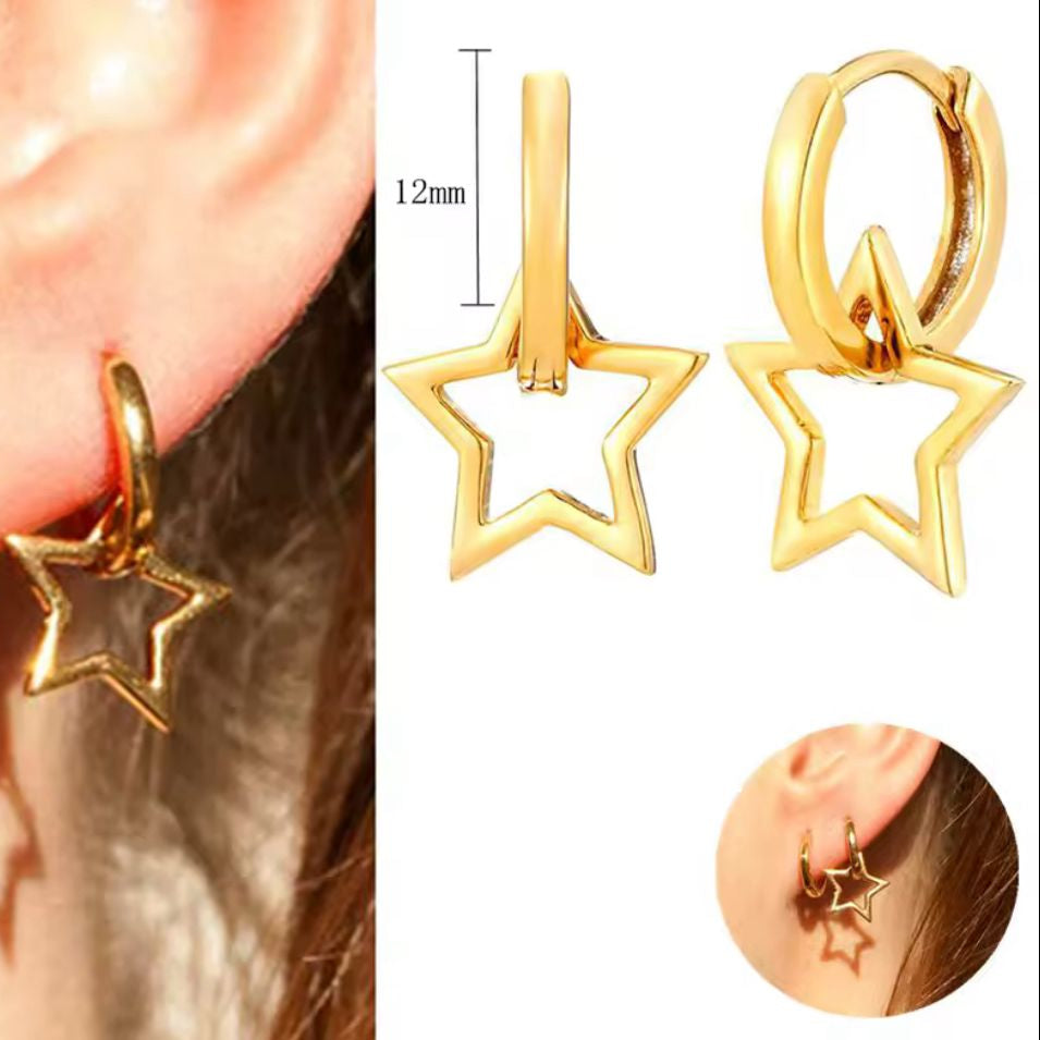 Weekday Star Earrings - Gold