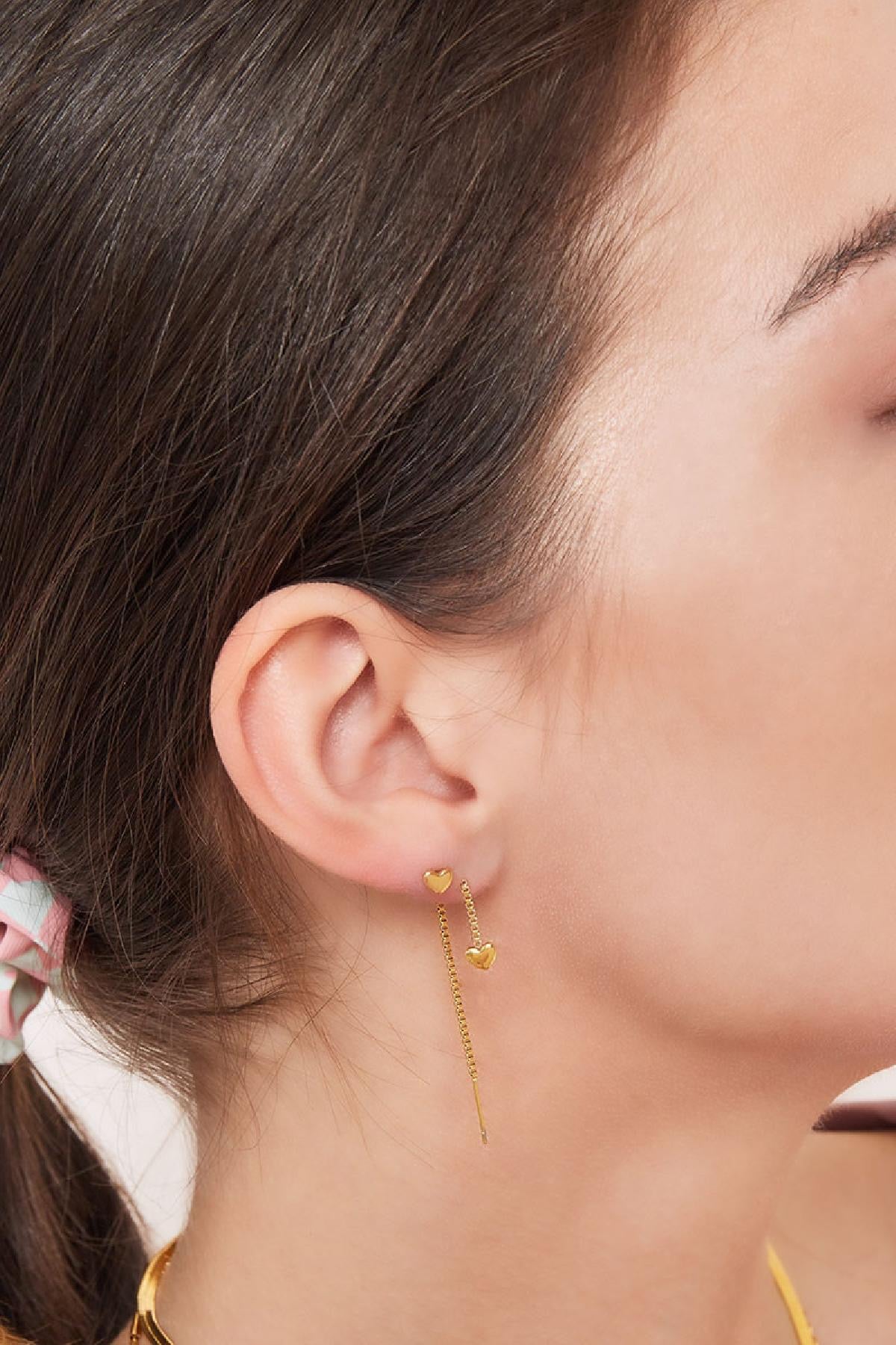 Little Heart Studs - Silver