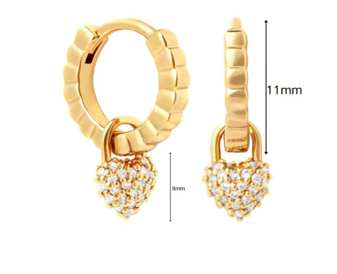 Little Valentines Earrings - Gold