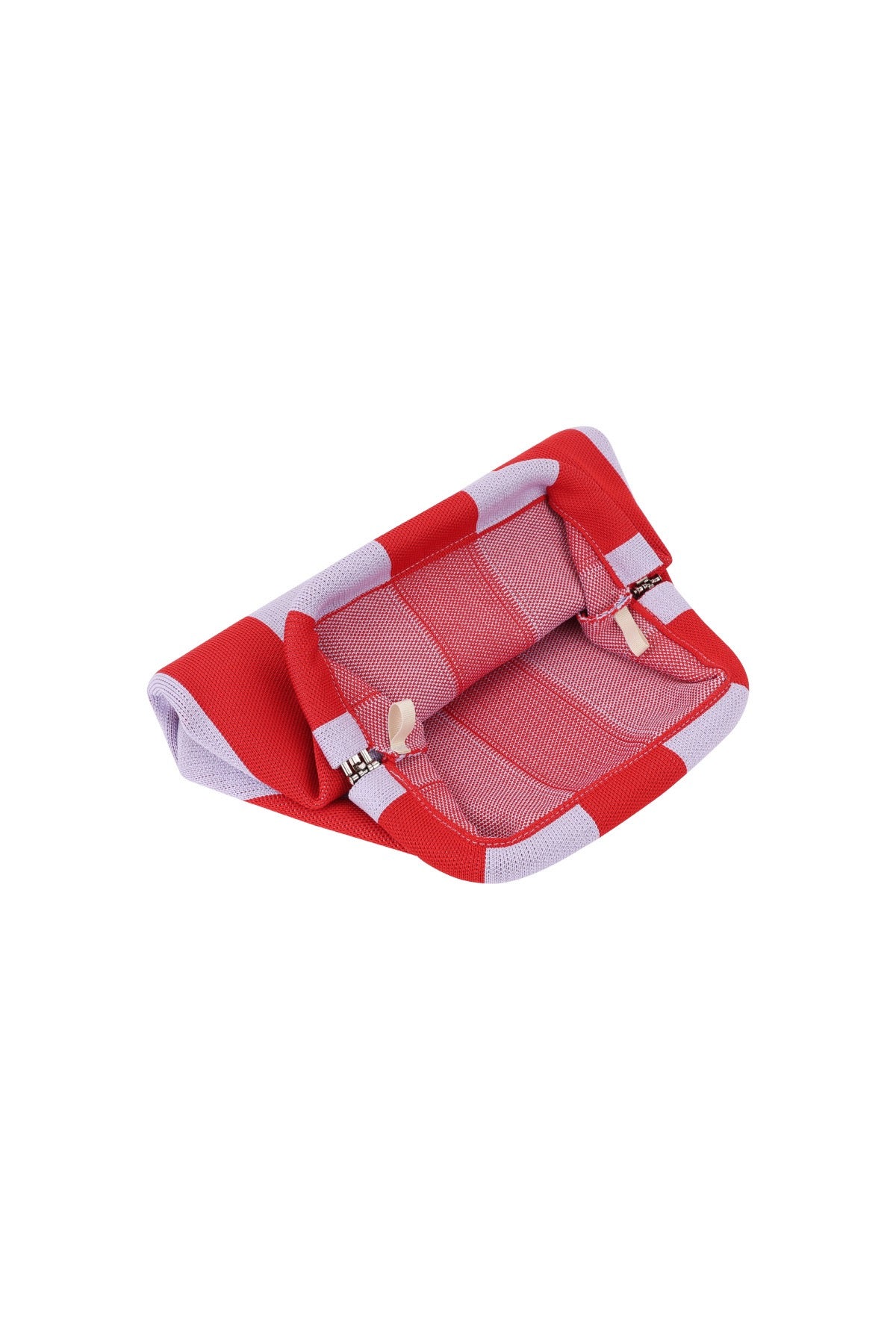 Striped Clutch - Pink & Orange