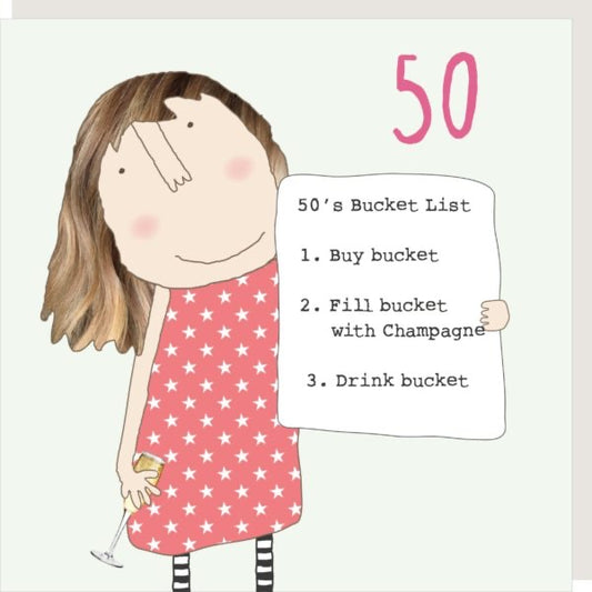 50 Bucket List Card