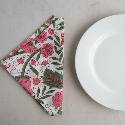 Soft Bloom Napkin Collection - Pink