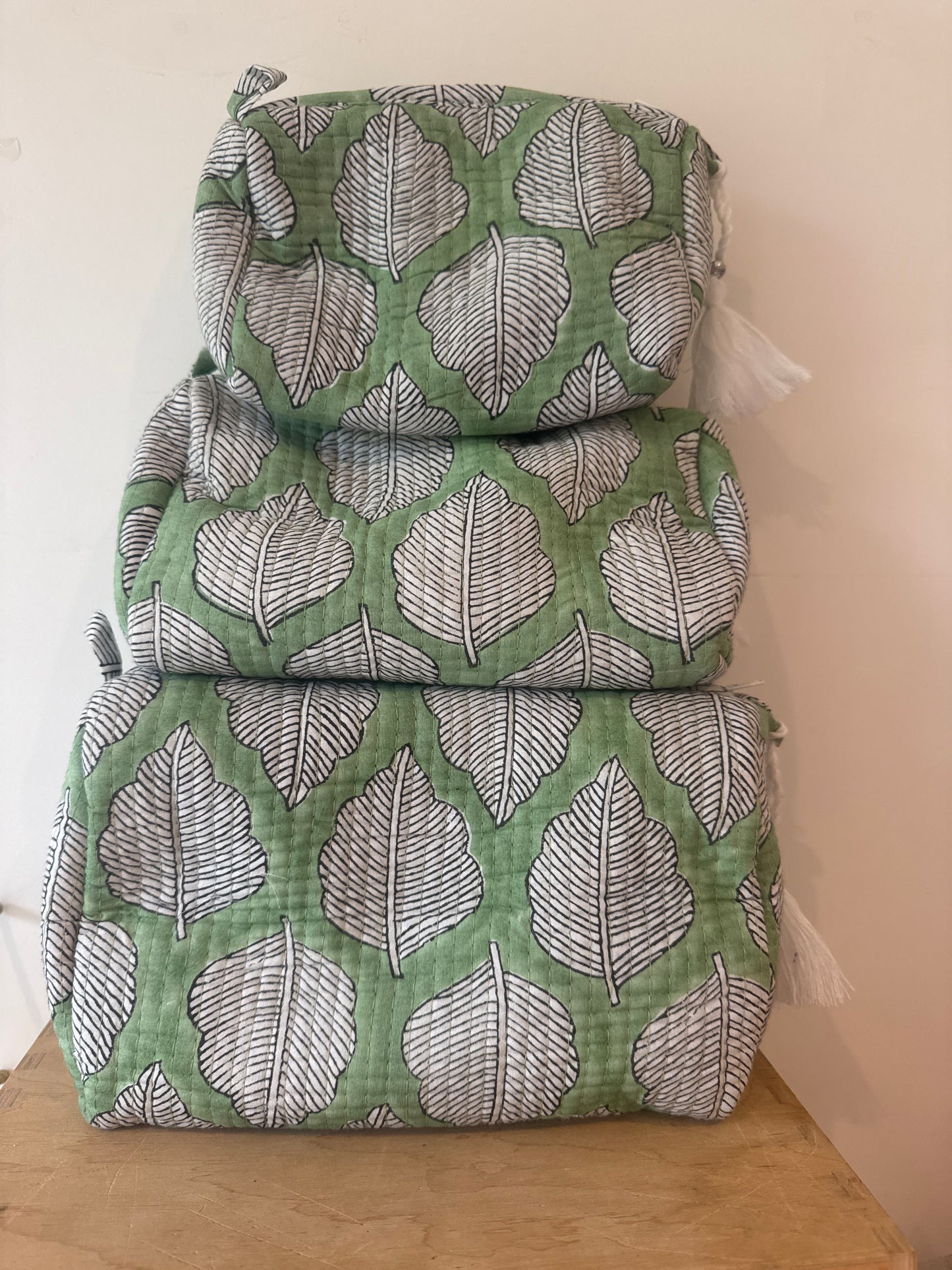 Wash Bag SETS OF 3 -  Green Tea