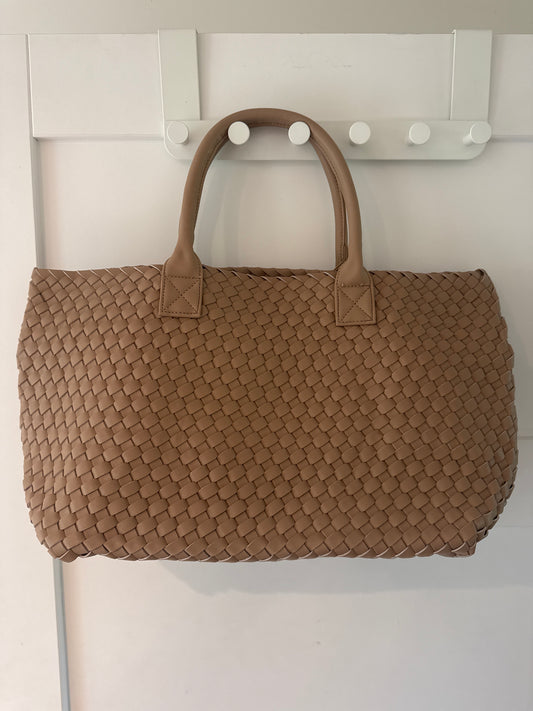 The Weavey Tote - Latte