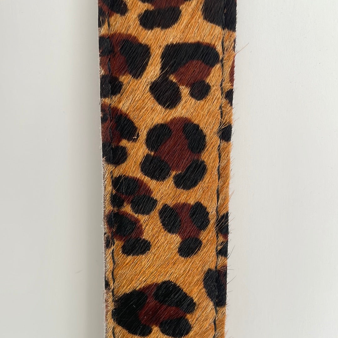 Leather Belt - Leopard Print