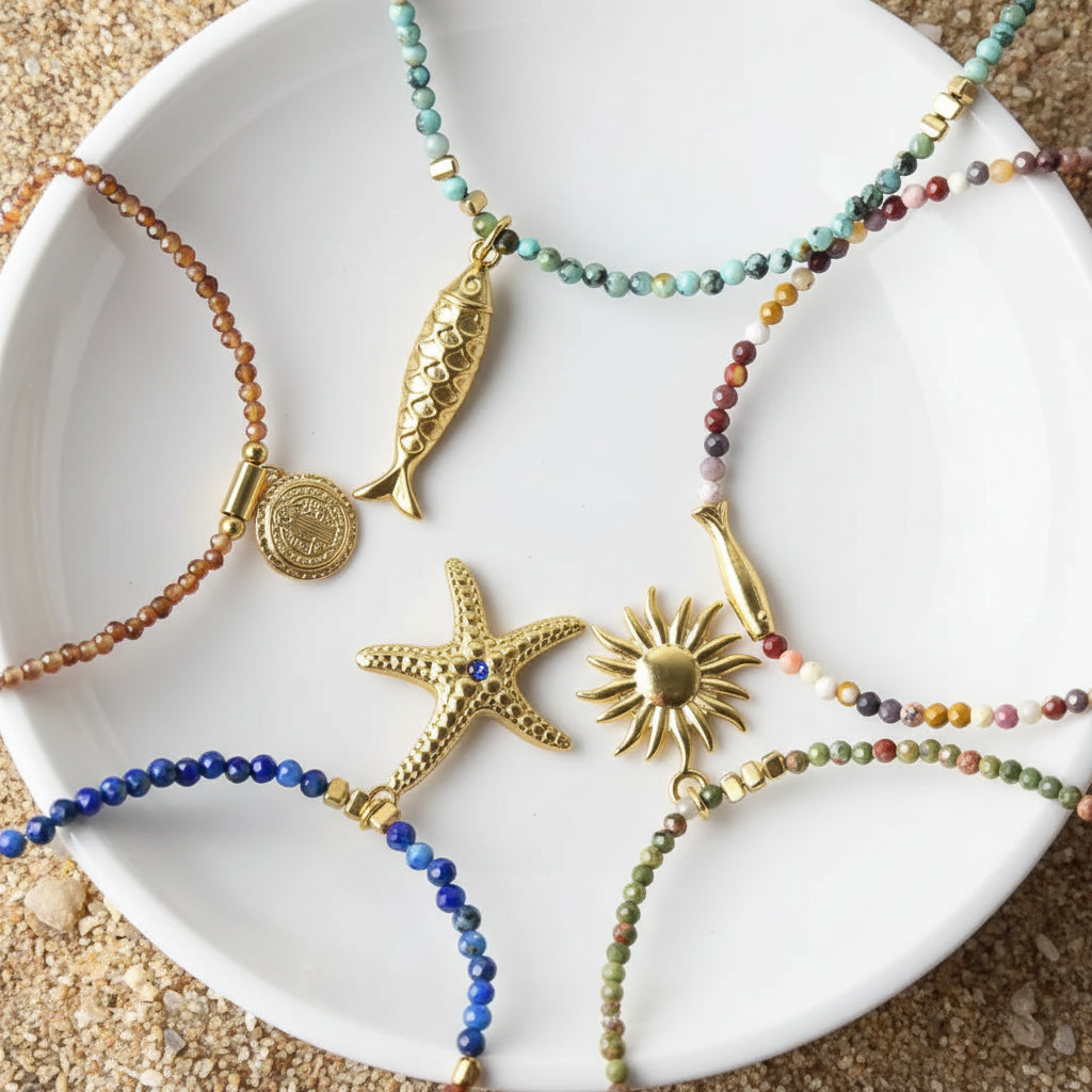 Tidal Treasure Necklace - Multiple Colours/ Charms