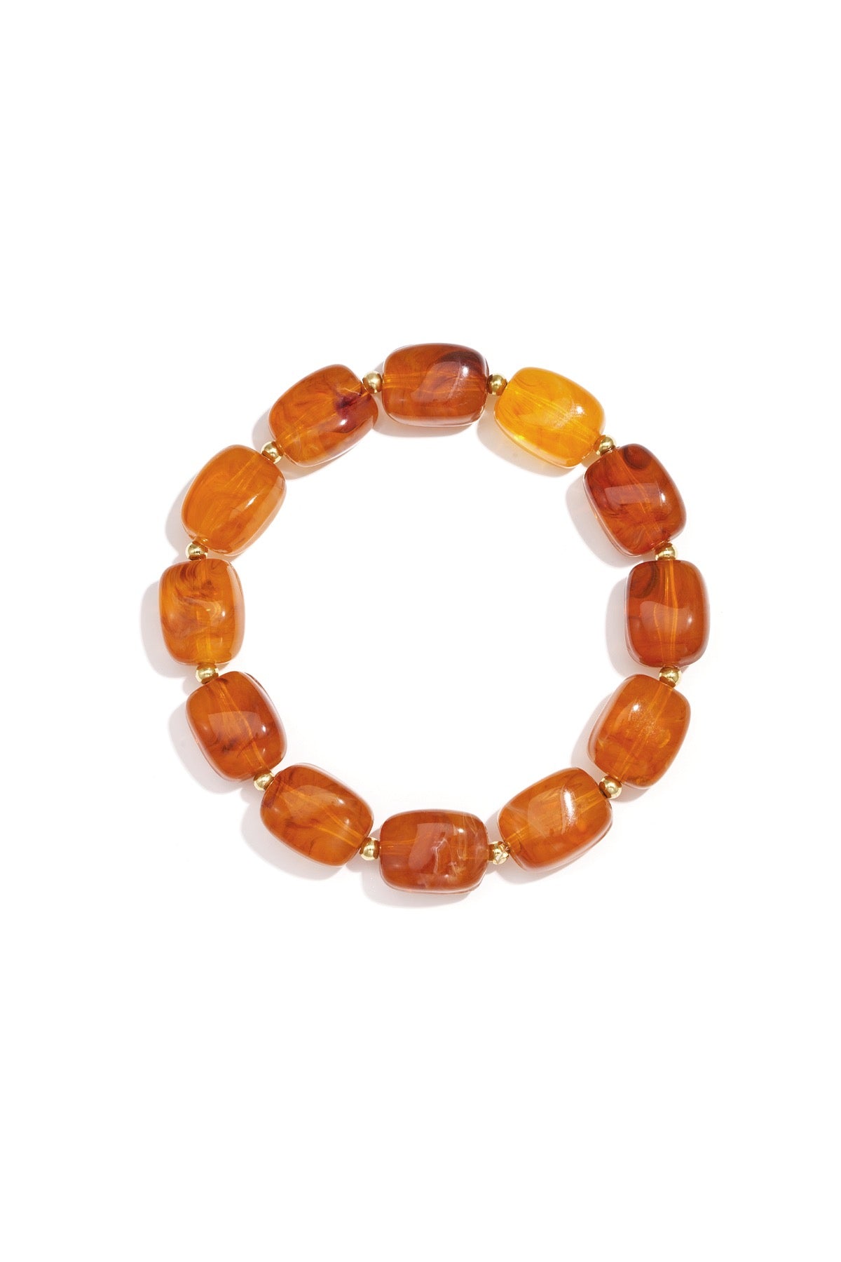 Autumn Bead Bracelet -  Amber