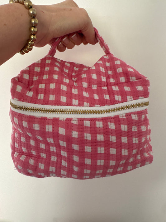 The Carryall Vanity - Pink Weave