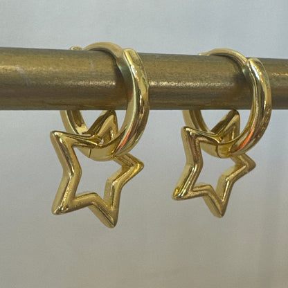 Weekday Star Earrings - Gold